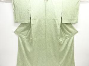 南天模様単衣小紋着物